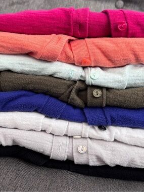 Bundle of 8 LOFT Cardigans sz XL